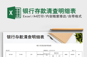 2025银行存款收支明细表模板