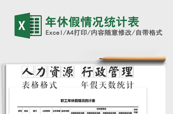 2025年年休假情况统计表免费下载