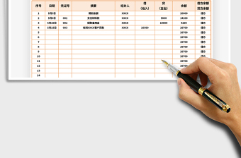 2025年银行存款日记账