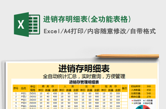 2025年进销存明细表(全功能表格)免费下载