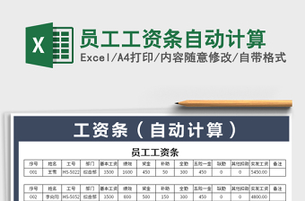 2025年员工工资条自动计算