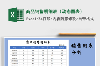 2025年商品销售明细表（动态图表）