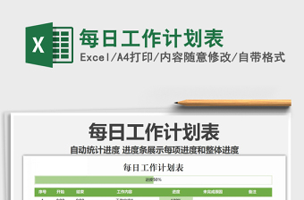 2025年每日工作计划表