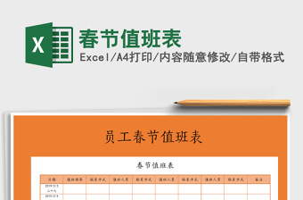 2025年春节值班表