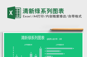 2025年清新绿系列图表免费下载