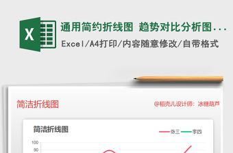 2025年通用简约折线图 趋势对比分析图表免费下载
