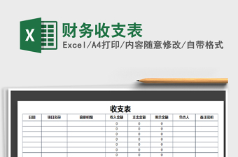 2025年财务收支表免费下载