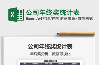 2025年公司年终奖统计表