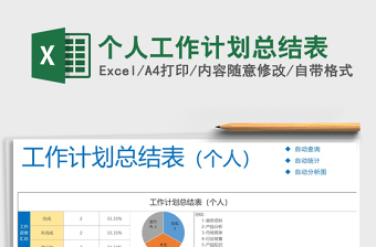 2025年个人工作计划总结表