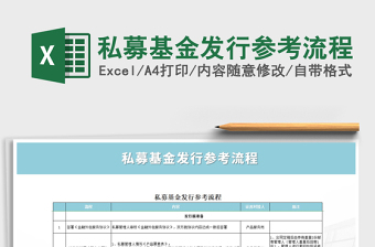 2025年私募基金发行参考流程