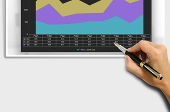 2025年通用图表模板面积图免费下载