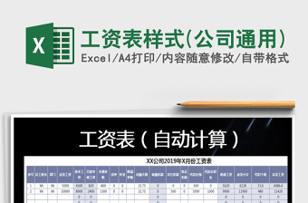 2025年工资表样式(公司通用)免费下载