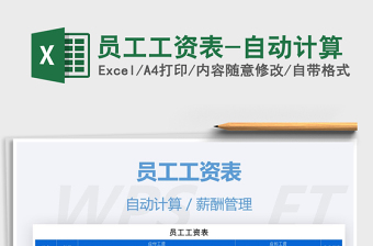 2025年员工工资表-自动计算免费下载