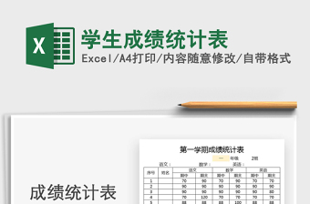 2025年学生成绩统计表