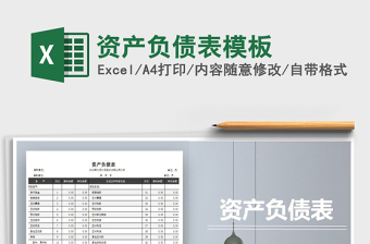 2025年资产负债表模板免费下载