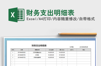 2025年财务支出明细表免费下载