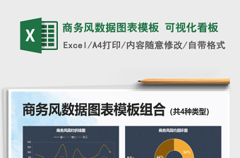 2025年商务风数据图表模板 可视化看板