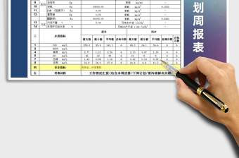 2025年工作计划周报表