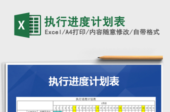 2025年执行进度计划表
