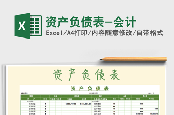 2025年资产负债表-会计免费下载