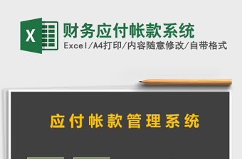 2025年财务应付帐款系统免费下载