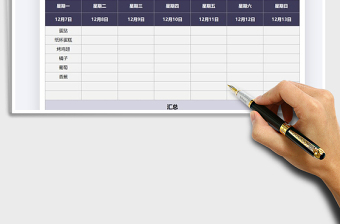 2025年行政管理一周下午茶安排表