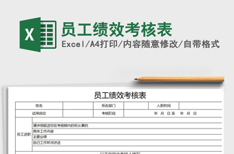 2025年员工绩效考核表免费下载