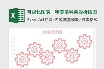 2025年可视化图表—精美多种色彩折线图免费下载