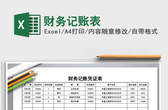 2025年财务记账表