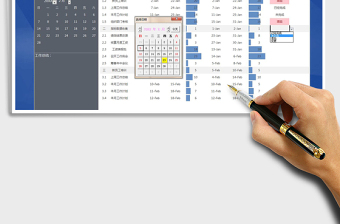 2025年项目工作计划甘特图（自动作图）