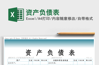 2025年资产负债表