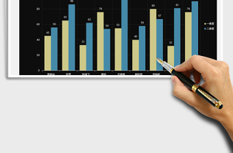 2025年柱形图通用模板免费下载
