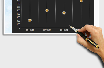 2025年年终季度分析简约均衡器折线图表