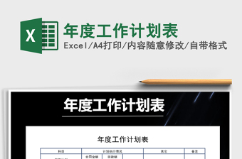 2025年年度工作计划表免费下载