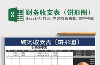 2025年财务收支表（饼形图）