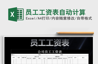 2025年员工工资表自动计算免费下载