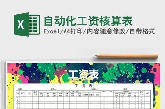 2025年自动化工资核算表免费下载