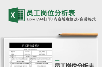 2025年员工岗位分析表免费下载