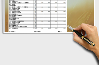 2025年营业资产利润表