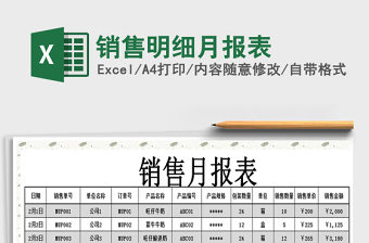 2025年销售明细月报表