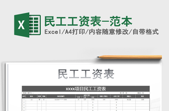 2025年民工工资表-范本免费下载