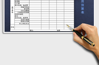 2025年制造费用预算表免费下载