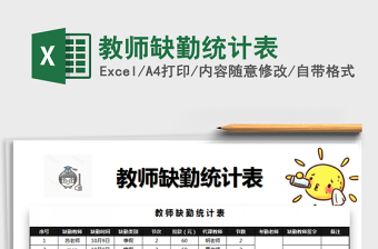 2025年教师缺勤统计表