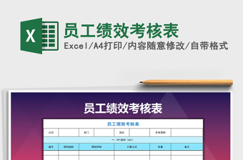 2025年员工绩效考核表免费下载