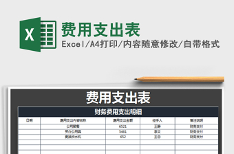 2025年费用支出表
