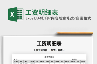 2025年工资明细表