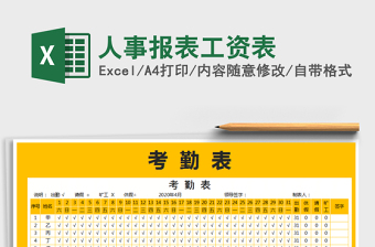 2025年人事报表工资表