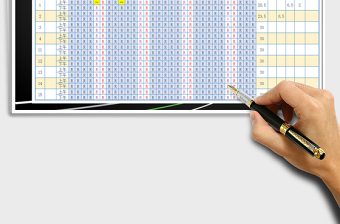 2025年考勤表-公式计算