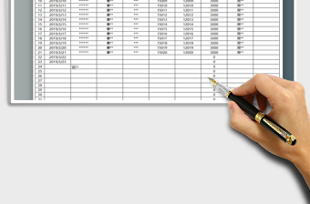 2025年财务收支记账表（往来对账）免费下载