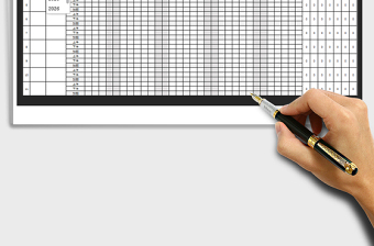 2025年通用考勤统计表（自动计算天数）免费下载